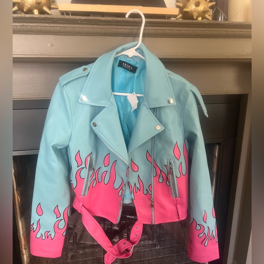 Size Large never worn Akira leather jacket